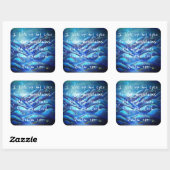 賛美歌121のキリスト教の聖なる書物、経典のステッカー スクエアシール (シート)