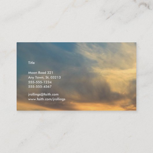 賛美歌121; 1-2 -宗教 名刺 (裏面)