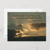 賛美歌139 v 2%のpipe%感動的な単語 ポストカード (正面/裏面)