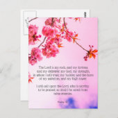 賛美歌18の桜のクリスチャンの郵便はがき ポストカード (正面/裏面)