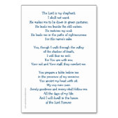 賛美歌23の祈りの言葉カード テーブルナンバー (裏面)