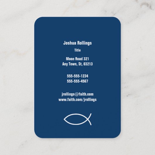 賛美歌23 -クリスチャン 名刺 (裏面)