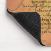 賛美歌23 KJVのキリスト教の聖書の詩 マウスパッド (コーナー)