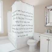 賛美歌24は注目します栄光のシャワー・カーテンの王を持ち上がります シャワーカーテン (インサイチュ)