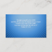 賛美歌37; 4-5 -クリスチャン 名刺 (裏面)