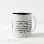 賛美歌51の祈りの言葉のマグ ツートーンマグカップ (正面右)