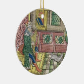 賛美歌: Thを遊んでいる王を示すデイヴィッドfrontispiece セラミックオーナメント (右)