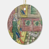 賛美歌: Thを遊んでいる王を示すデイヴィッドfrontispiece セラミックオーナメント (左)