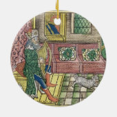 賛美歌: Thを遊んでいる王を示すデイヴィッドfrontispiece セラミックオーナメント (裏面)