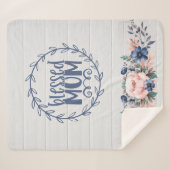 賛美母バ素朴ンウッドフローラ母の日 シェルパブランケット (正面(横))