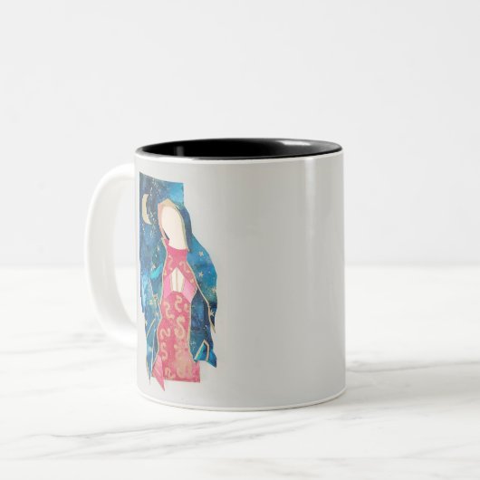 賛美母メアリ色彩の鮮やかーデザイン ツートーンマグカップ (正面左)