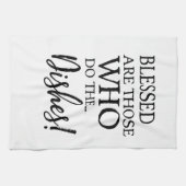 賛美皿を盛る人⎥ キッチンタオル (横)