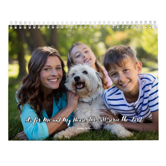 賛美瞬間： 2024家族の写真カスタムカレンダー カレンダー (裏面)