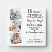 賛美祖父母の孫フォトコラージュ フォトプラーク (正面)
