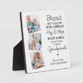 賛美祖父母の孫フォトコラージュ フォトプラーク (正面)