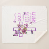 賛美神に救ごフローラ シェルパブランケット (正面(横))