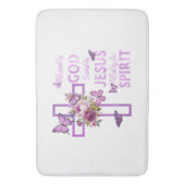 賛美神に救ごフローラ バスマット (正面縦)