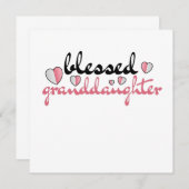 賛美私の愛しい祖父母の孫娘 招待状 (正面/裏面)