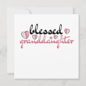 賛美私の愛しい祖父母の孫娘 招待状 (正面)