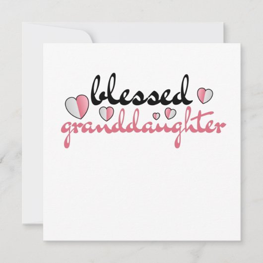 賛美私の愛しい祖父母の孫娘 招待状 (正面)