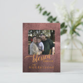 賛美秋の家族カスタム写真 ポストカード (スタンド正面)