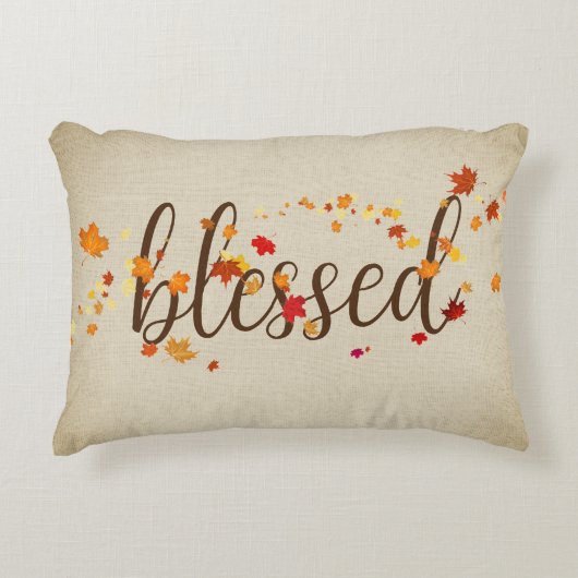 賛美紅葉 アクセントクッション (正面)