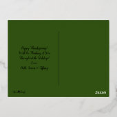 賛美縁ど&感謝箔ホイルホリデーカード 箔シーズンポストカード (裏面)