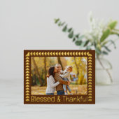 賛美縁ど&感謝箔ホイルホリデーカード 箔シーズンポストカード (立ち正面)