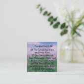 賛美聖なる書物、 経典の神々が輝くウマ・イユに光る スクエア名刺 (スタンド正面)