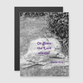 賛美聖なる書物、 経典磁気挨拶票 (正面/裏面)