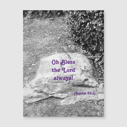 賛美聖なる書物、 経典磁気挨拶票 (正面)