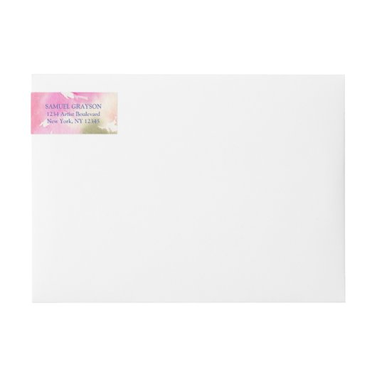 賛美葉包住所 シール ラップアラウンドラベル (正面)