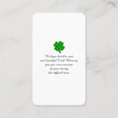 賛美記念祈りの言葉 名刺 (裏面)