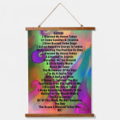 賛美詩の木の上の壁のタペストリー 吊り下げ型タペストリー (正面)