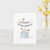 賛美誕生日グリーティングカード カード (黄色い花)