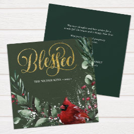 賛美金ゴールド |ウィンターレッド（鳥）ショウジョウコウカンチョウバードパイン シーズンカード