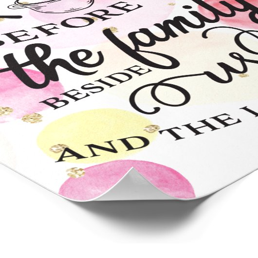 賛美食べ物 ポスター (角)