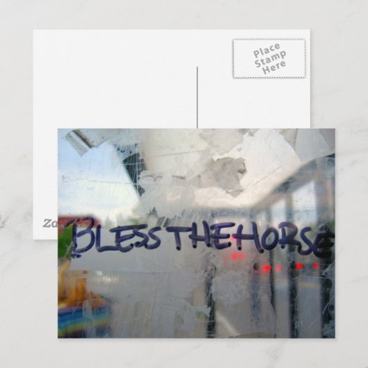 賛美馬 ポストカード (正面/裏面)