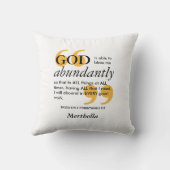 賛美2Cor 9 8肯定前向き クッション (裏面)