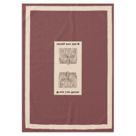 賛美60インチx 84の文字とイメージテンプレート付きこの家 テーブルクロス