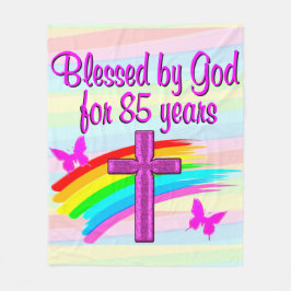 賛美85年間のフリースブランケット フリースブランケット