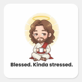 賛美.キンダは強調した。 – イエスは反応する スクエアシール