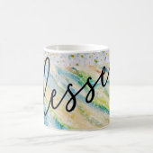 "賛美"シンプル抽象芸術マグ コーヒーマグカップ (中央)