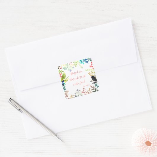 賛美 スクエアシール (封筒)