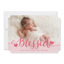 賛美|ピンク·ベビー·ガールの写真出産発表