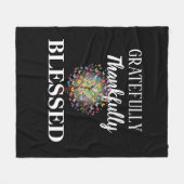 賛美 フリースブランケット (正面(横))