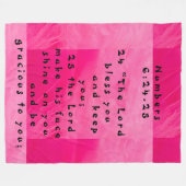 賛美   フリースブランケット (正面(横))