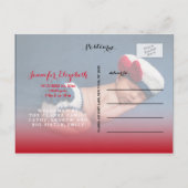 賛美 | 写真ベビーの誕生発表 案内ポストカード (裏面)