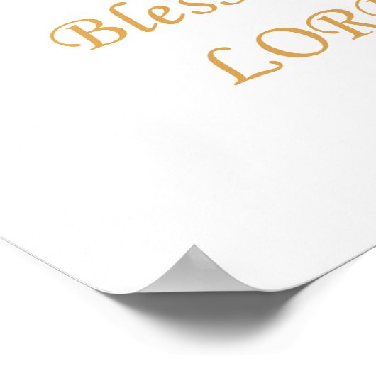 賛美 – 女性のキリスト教信仰バタフライ詩 ポスター (角)