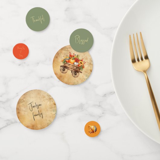 賛美&感謝のテーブル紙吹雪 – 秋の収穫 コンフェッティ (グループ)